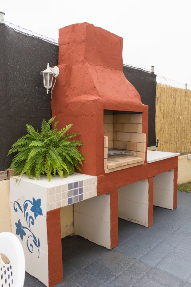 exterior con barbacoa