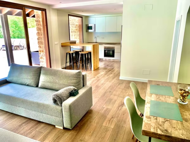 Sala de estar con cocina