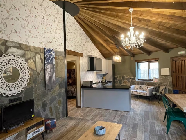 Sala de estar con cocina