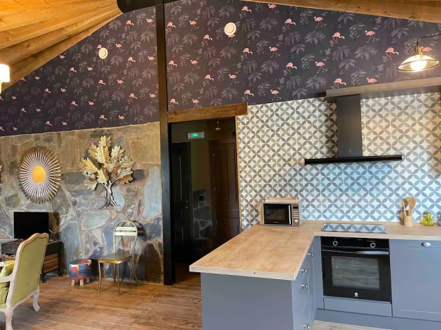 Cocina junto a la sala 