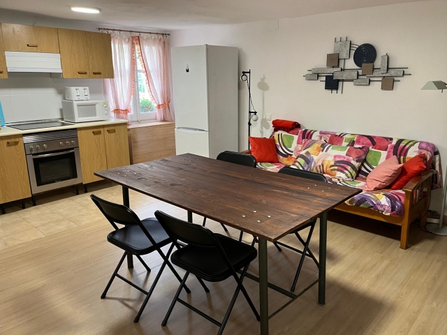 salon comedor y la cocina