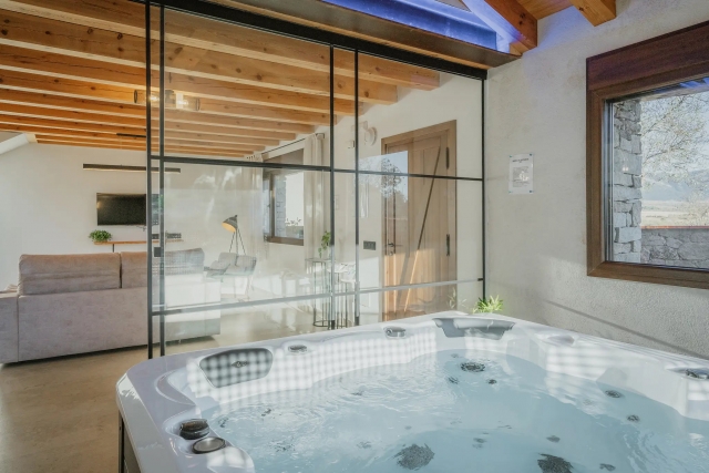 Jacuzzi junto al salon