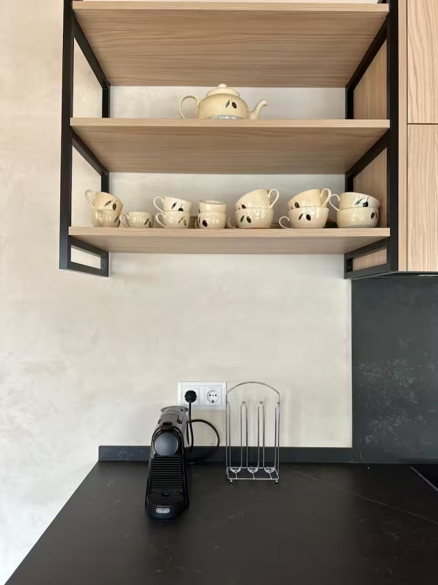 Cocina con encimera 