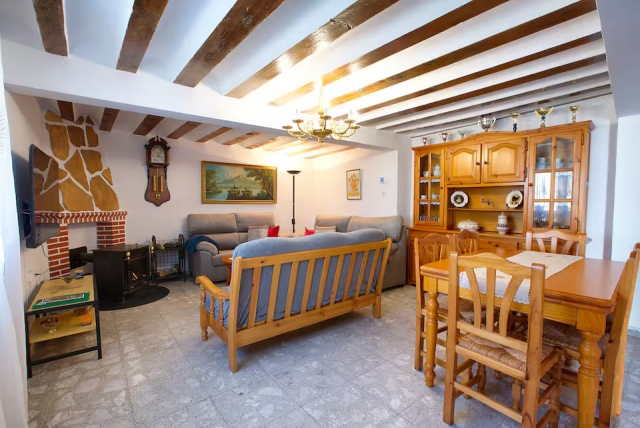 Sala con chimenea