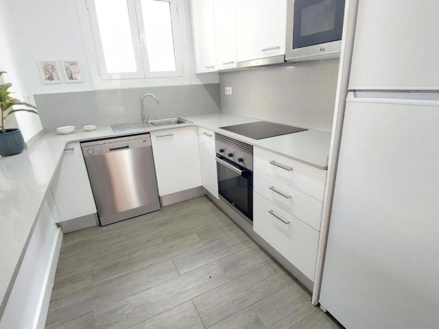 Cocina con encimera en U
