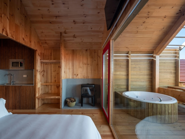 Aradeiro cama con vistas