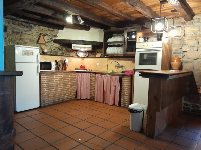 Cocina con encimera