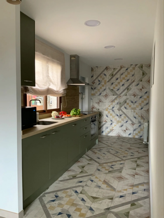 Cocina alargada 