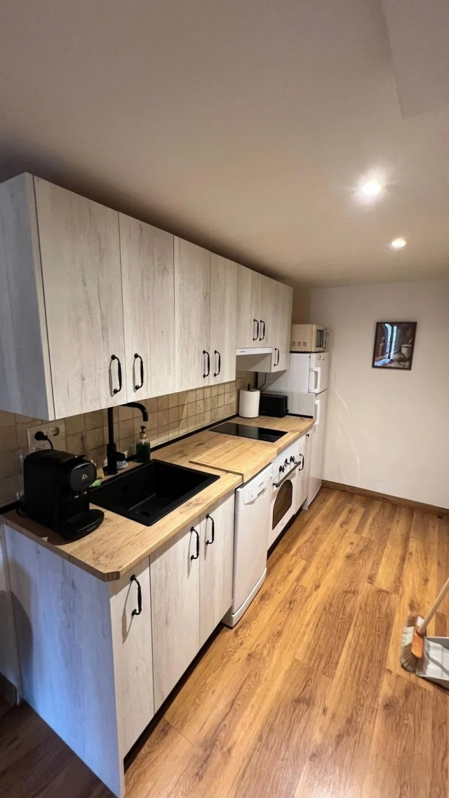 Cocina con encimera