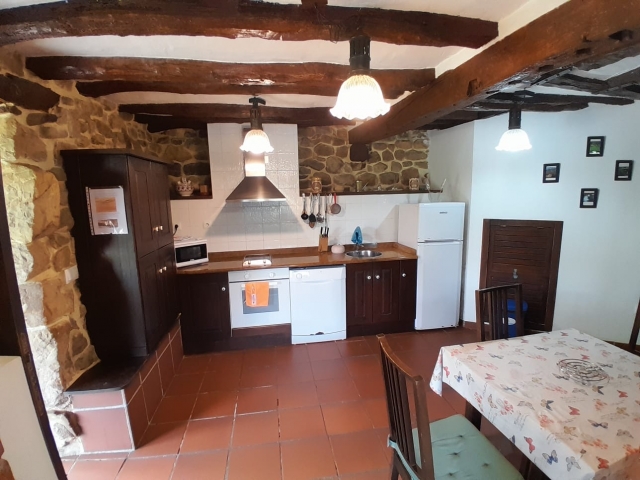 Cocina con encimera