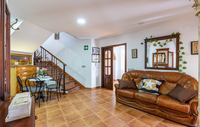 Sala amplia con sofas 