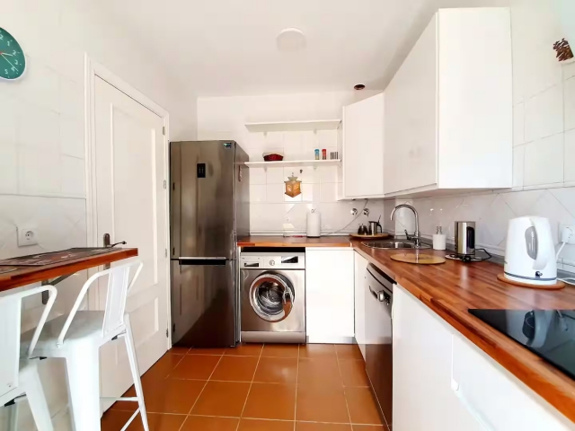 Cocina con encimera