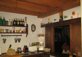 Cocina desde la ventanita