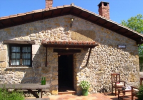 Entrada de la casa rural