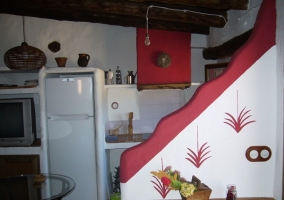 Cocina junto a salón