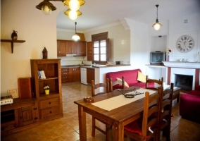 Sala con chimenea