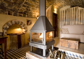 Chimenea de la casa rural