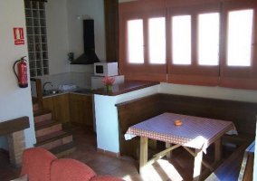 Comedor de la casa rural