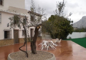 Fachada de la casa rural