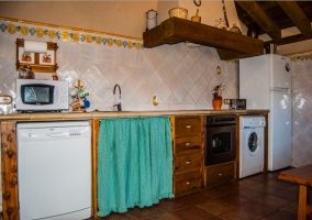 Cocina de la casa equipada en su totalidad