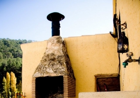 Salón-comedor con chimenea