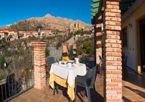 Terraza del balcón