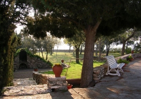 Entrada a una de las casas