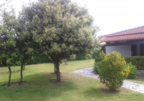 La casa con piscina