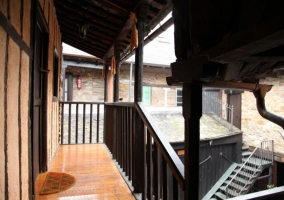 Terraza con vistas al patio interior