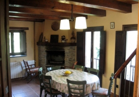 Comedor de la casa rural