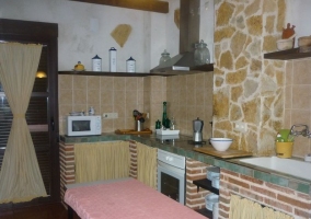 Cocina con acceso al exterior