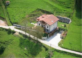 Vista aerea de Kaardel casa rural