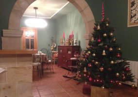 Salón en Navidad