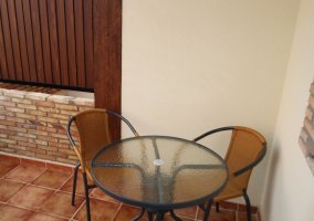 Terraza amueblada