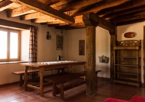 Sala de estar de estilo rural