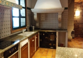 Cocina y zona del salón