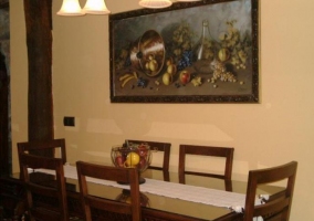 Sala de estar con comedor