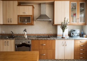 Cocina con vitrocerámica