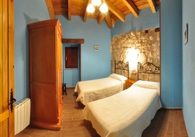 Dormitorio Azul de la casa rural