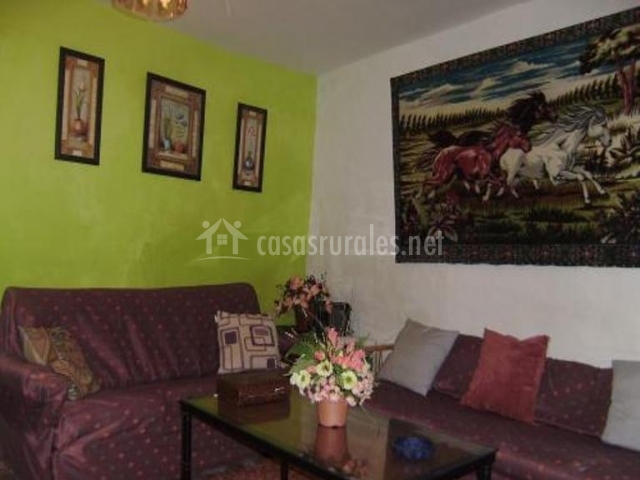 Decoración andaluza en la sala de estar de la vivienda La Sala De Estar En Frances ~ Decoración andaluza en la sala de estar de la vivienda