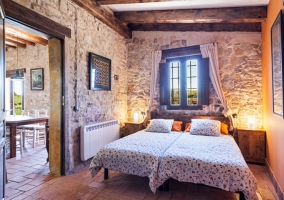 Dormitorio doble con camas individuales