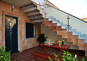 Jardín: barbacoa, horno leña