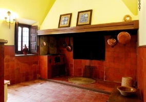 Chimenea en la casa