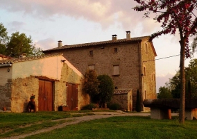 La casa al atardecer