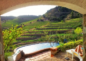 Piscina con inmejorables vistas