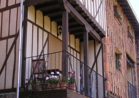 Pequeño mirador en la parte exterior de la vivienda