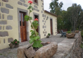 Terraza en la parte exterior de la vivienda