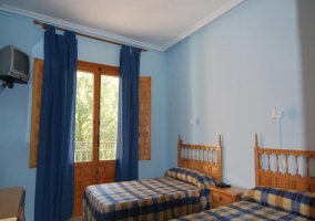 Dormitorio doble 2 camas