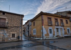 Calle de entrada al alojamiento