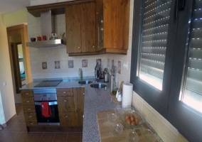 Salón comedor y chimenea